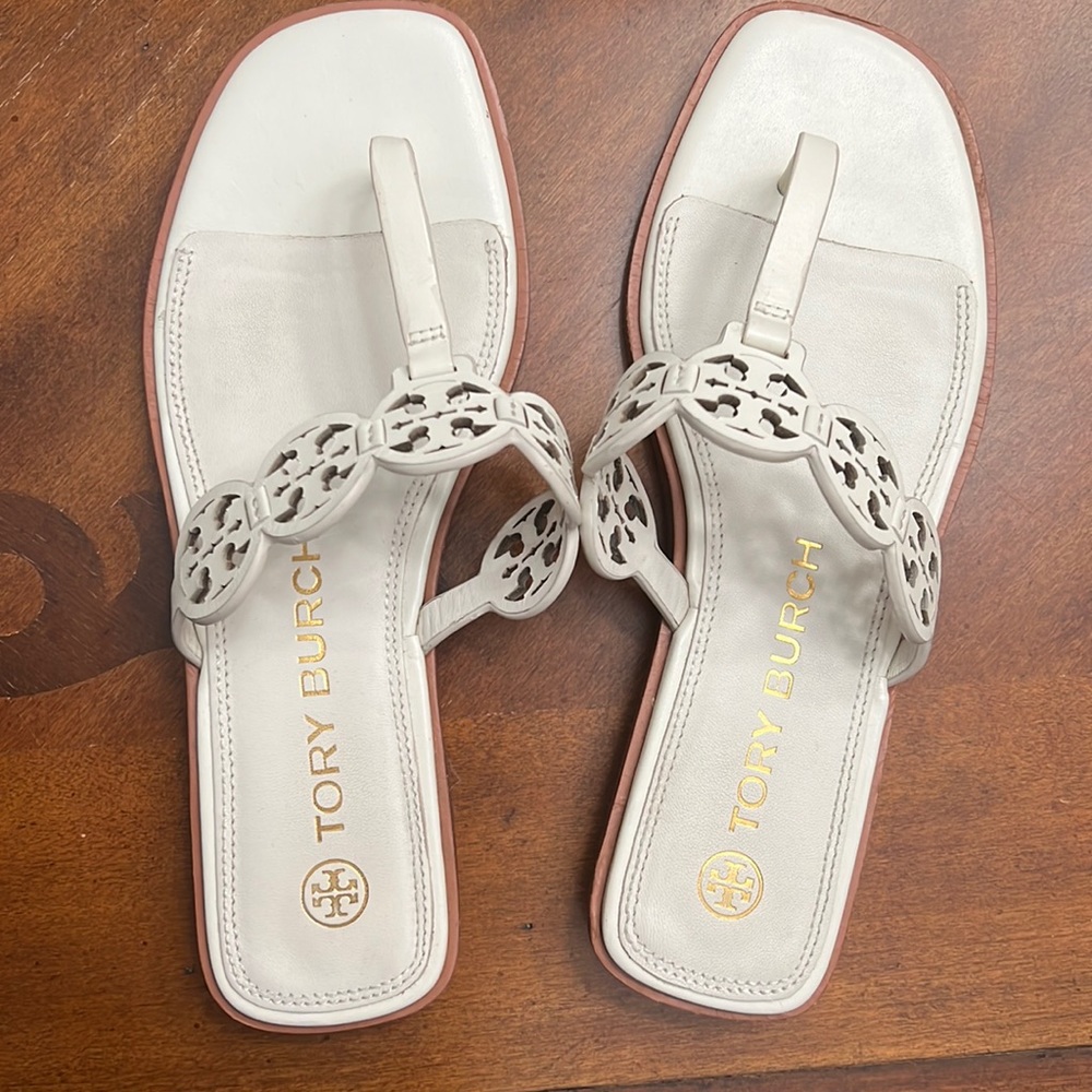 Tory Burch Tiny Miller Sandal Size 8M Leather